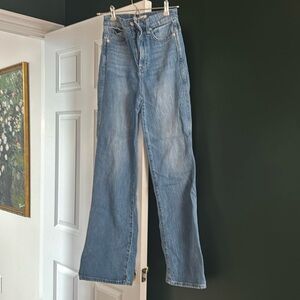 Madewell high rise flare jean